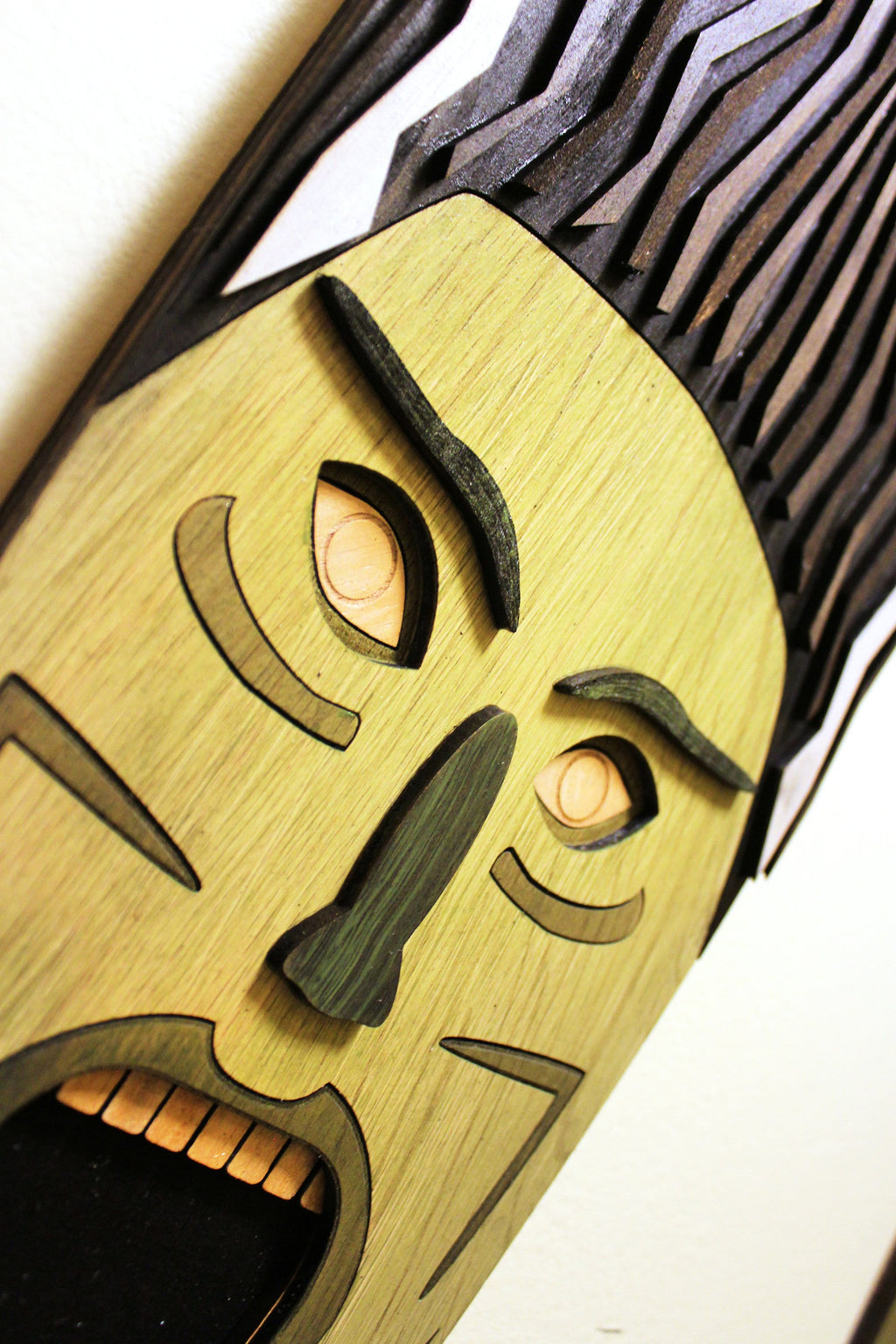 Bride of Frankenstein - Monster Tiki - Carved Wood Wall Art