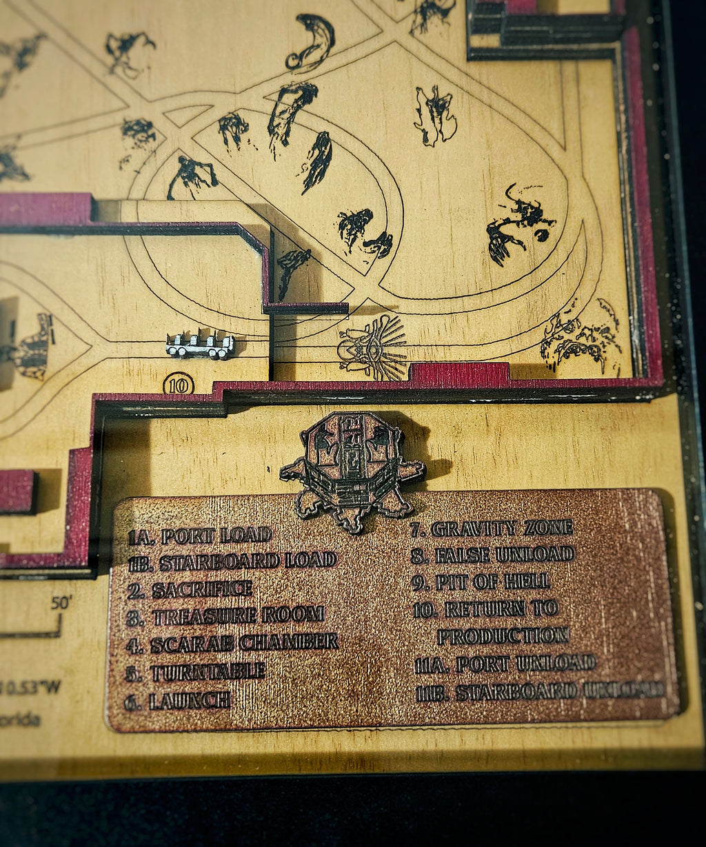 Revenge of the Mummy - Universal Studios Florida - Ride Map - Shadow Box