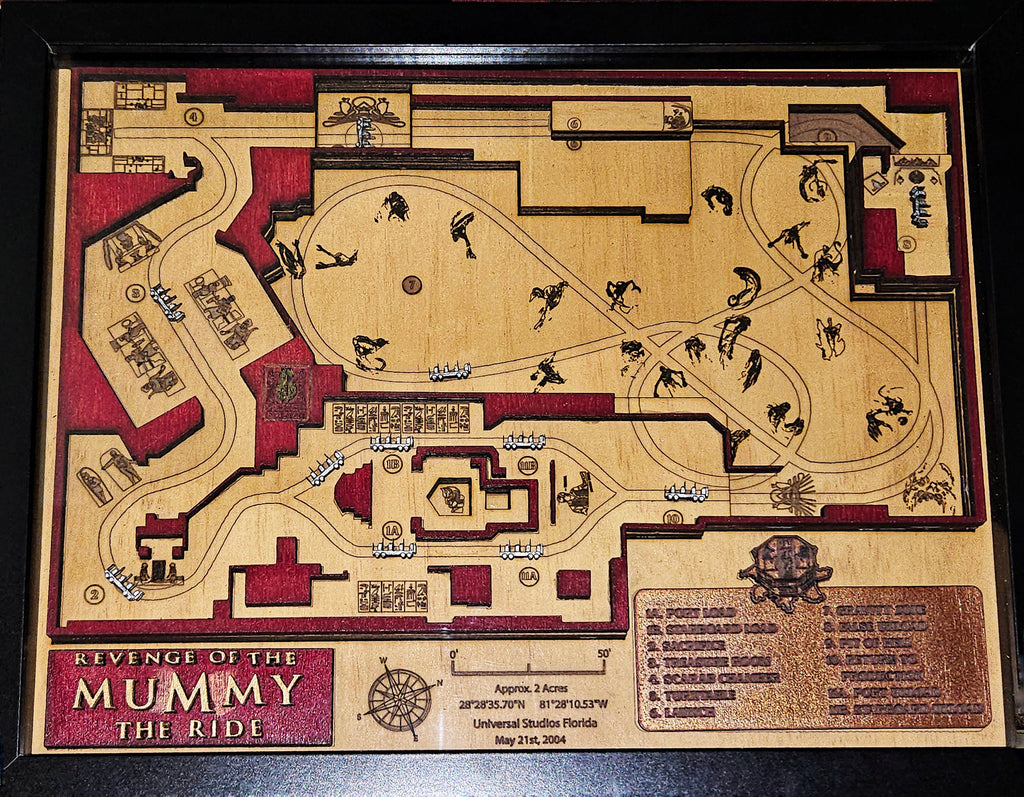 Revenge of the Mummy - Universal Studios Florida - Ride Map - Shadow Box
