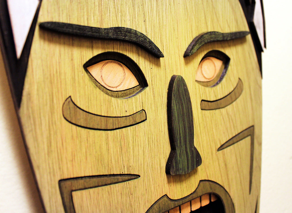 Bride of Frankenstein - Monster Tiki - Carved Wood Wall Art
