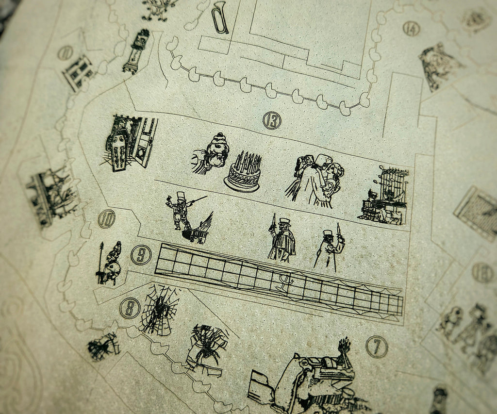 Haunted Mansion - WDW - WDL - Leather Map