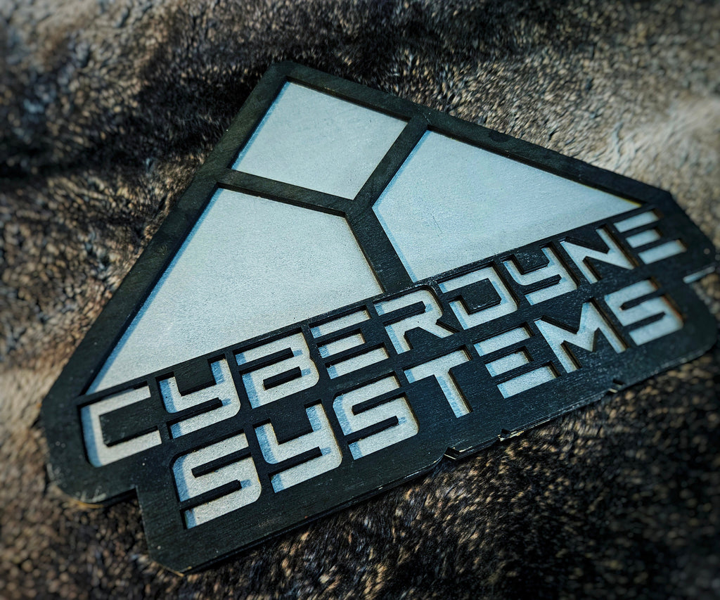 Cyberdyne Systems - Terminator - Wood Carved Sign