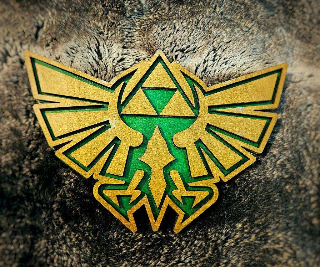 Hylean Crest - Legend of Zelda - Wood Carved Sign