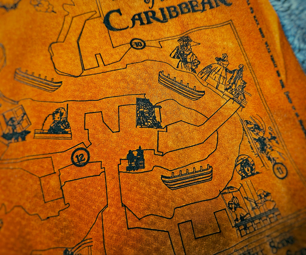 Pirates of the Caribbean - WDW - Leather Map