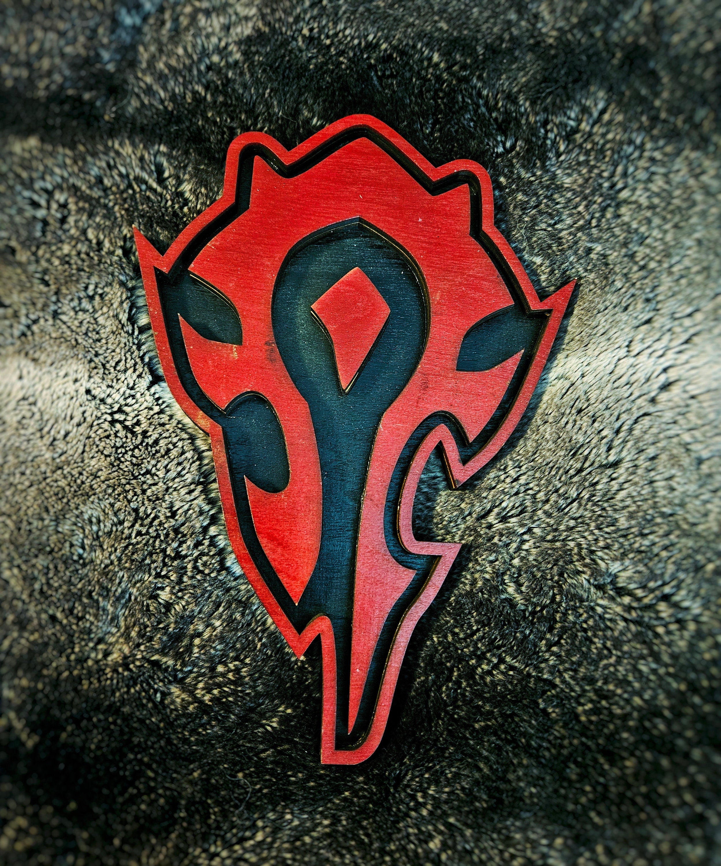 The Horde - Warcraft - Wood Carved Sign