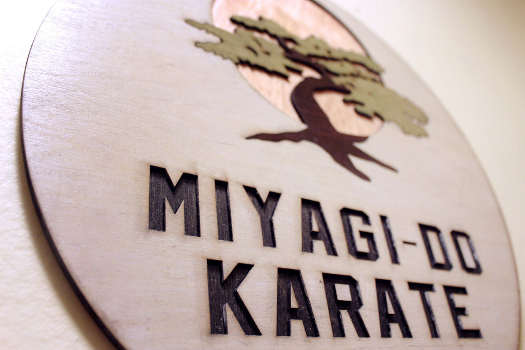 Miyagi-Do Karate - Karate Kid / Cobra Kai - Wood Carved Sign