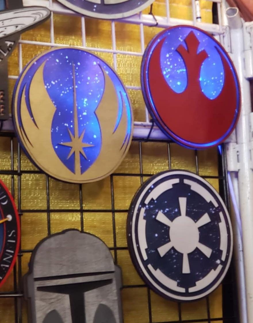 Star Wars - Galactic Empire Logo - Wood Carved Sign