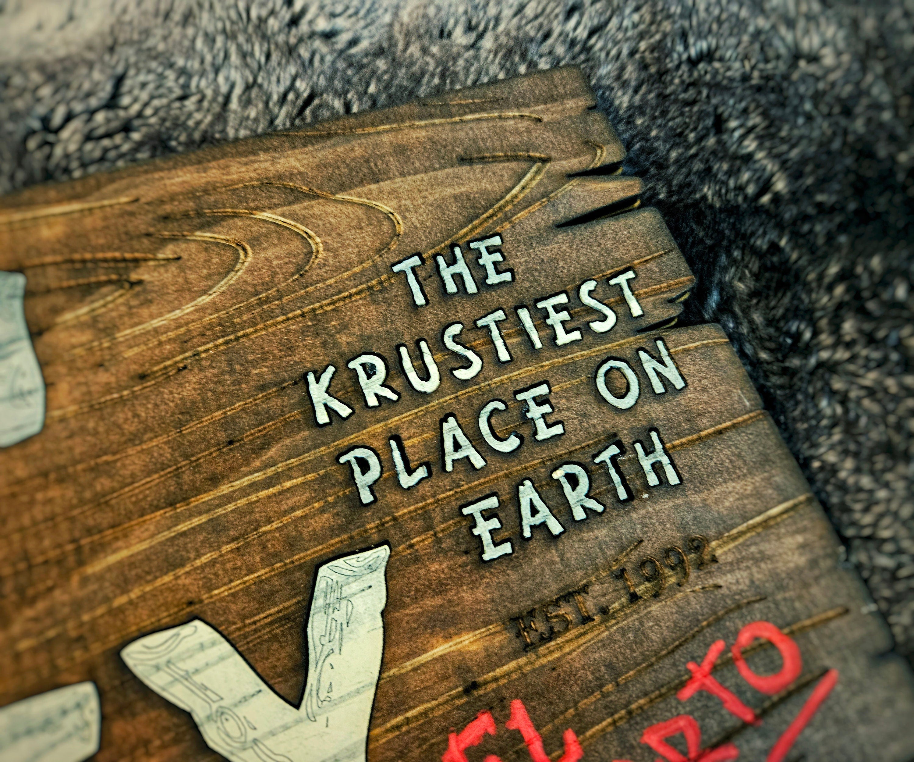 Kamp Krusty - The Simpsons - Wood Carved Sign