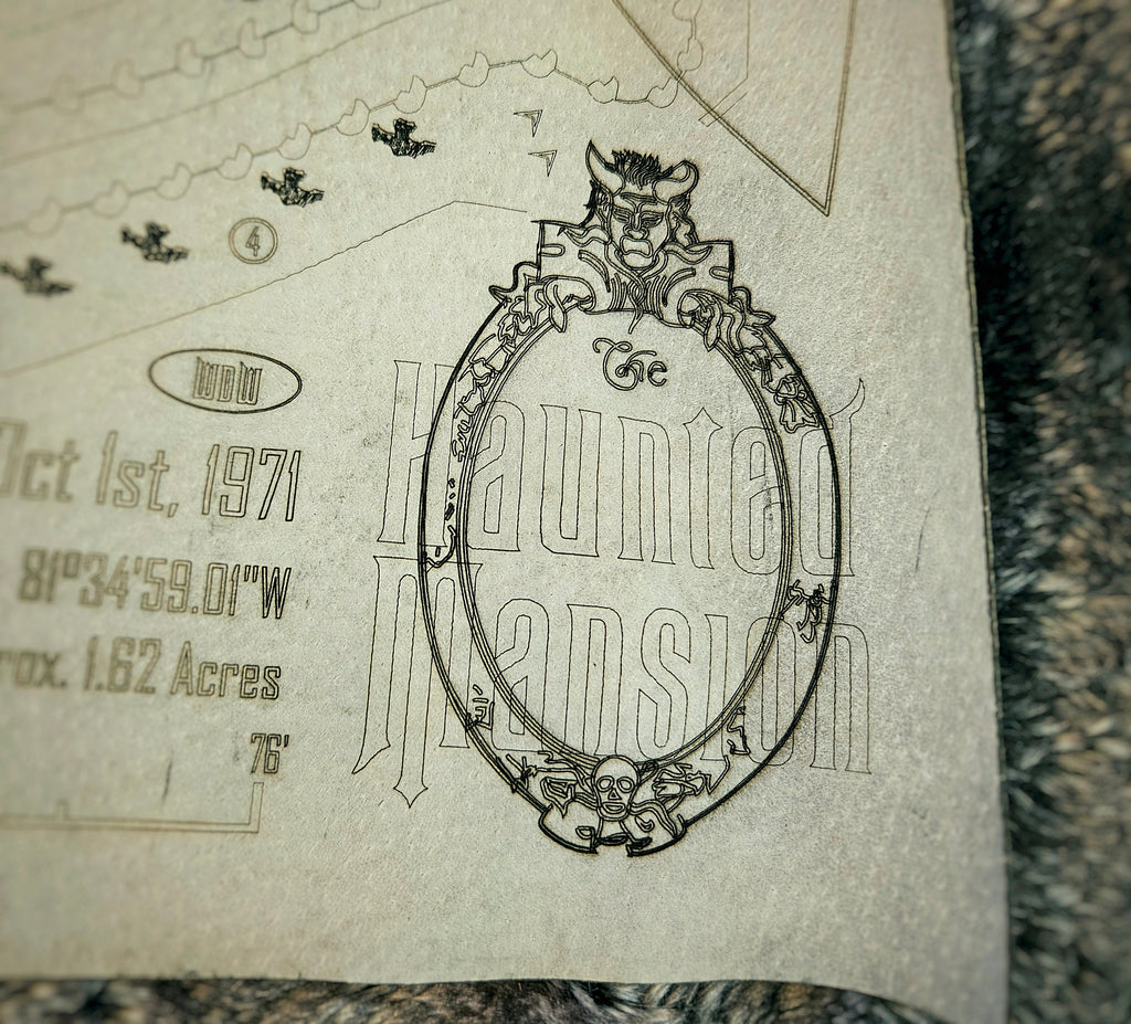 Haunted Mansion - WDW - WDL - Leather Map