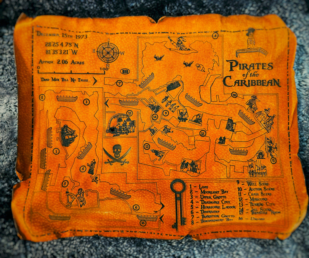 Pirates of the Caribbean - WDW - Leather Map
