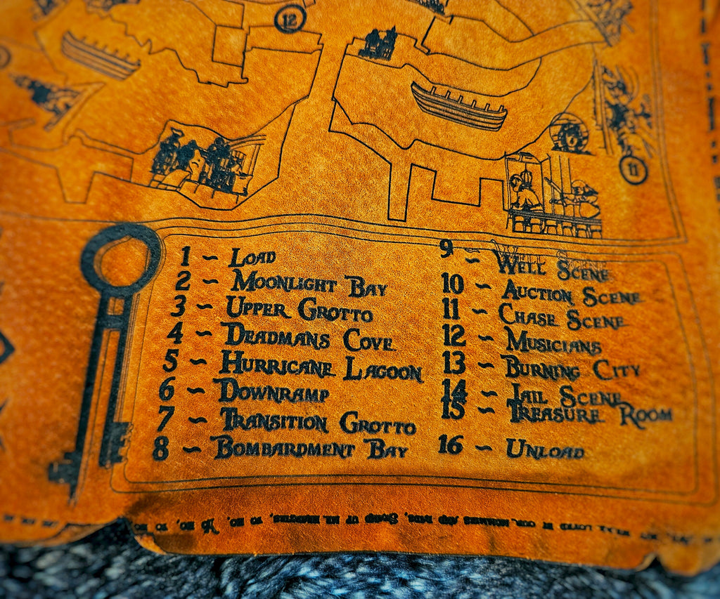 Pirates of the Caribbean - WDW - Leather Map