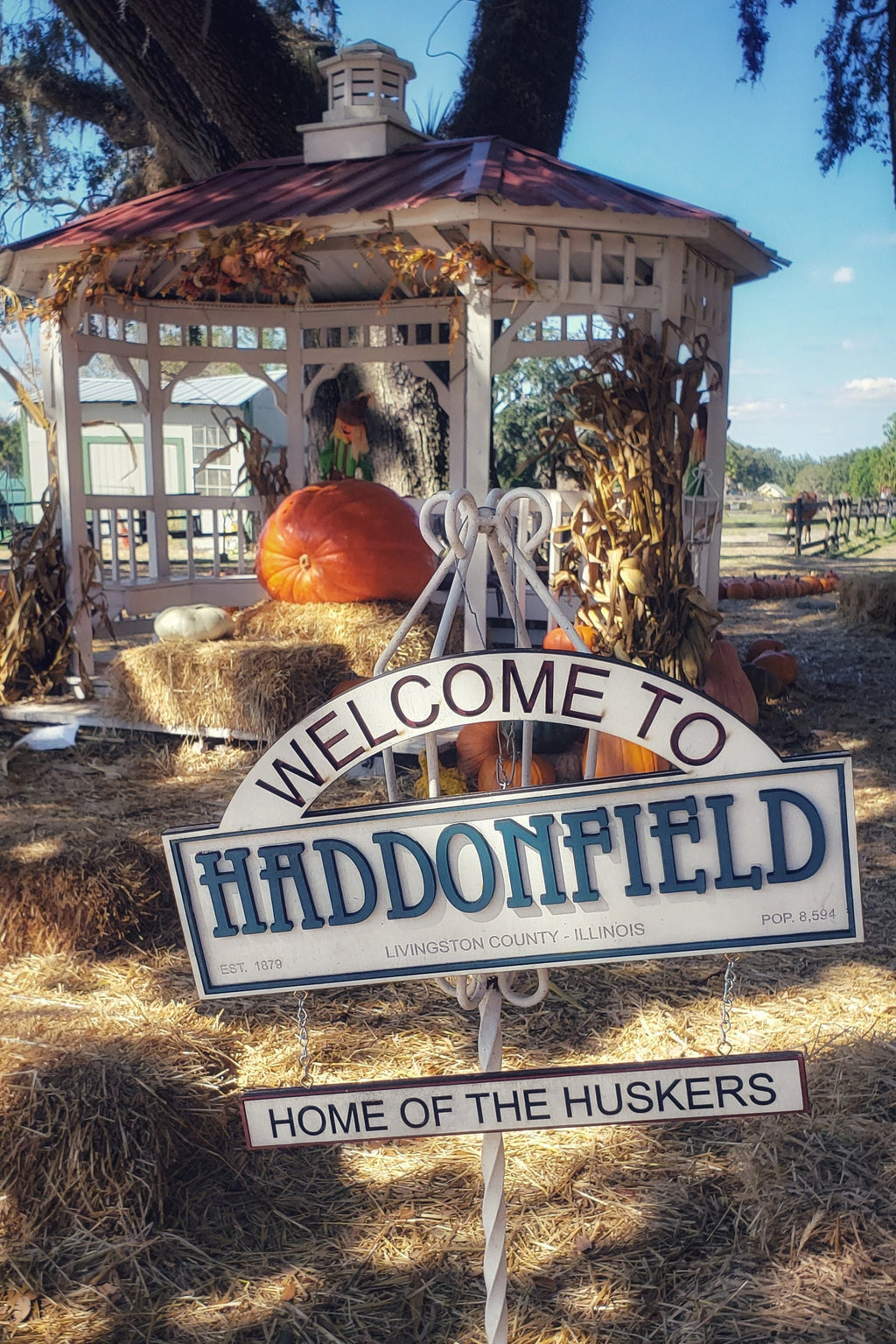 Welcome to Haddonfield - Halloween - Wood Carved Sign