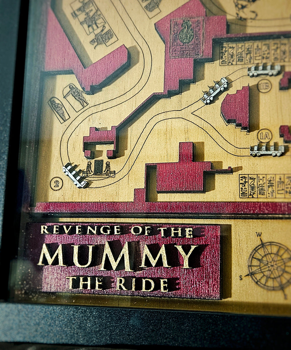 Revenge of the Mummy - Universal Studios Florida - Ride Map - Shadow Box