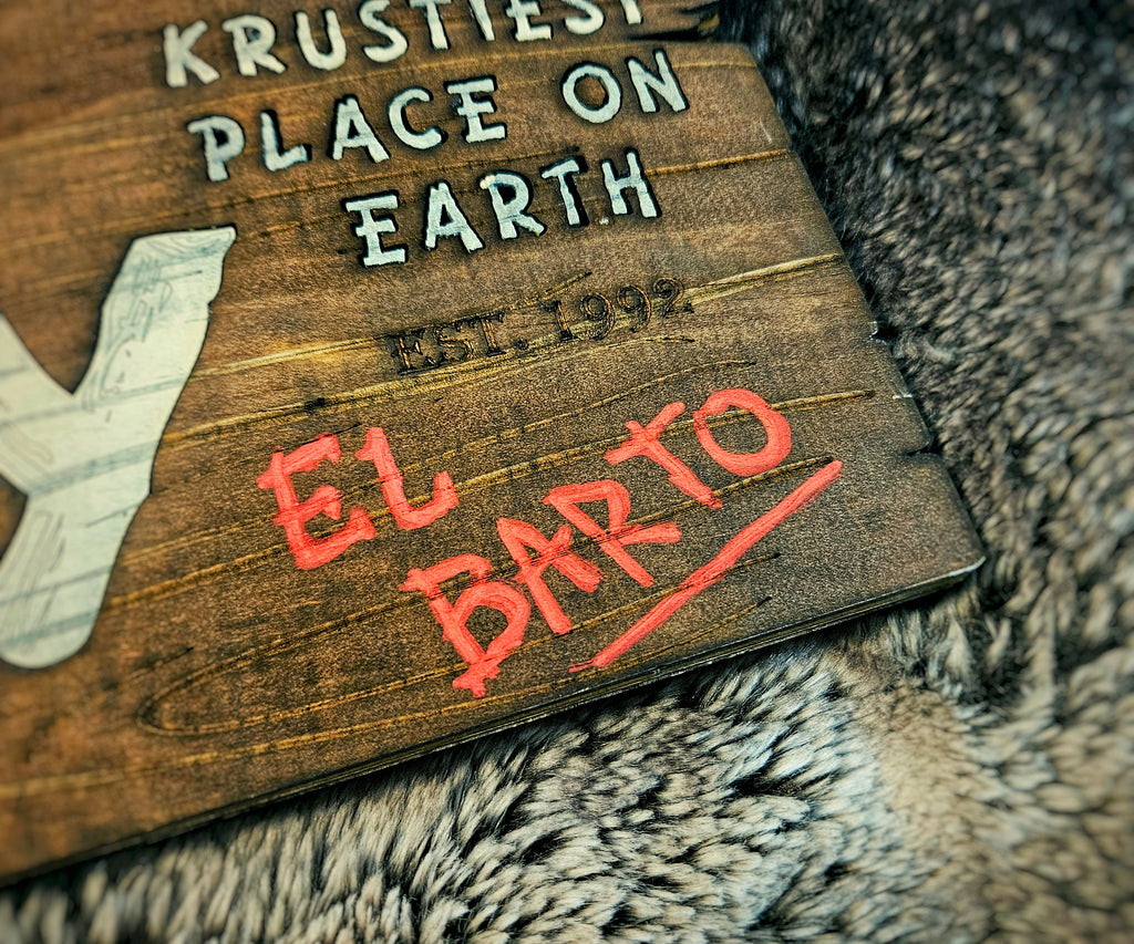 Kamp Krusty - The Simpsons - Wood Carved Sign
