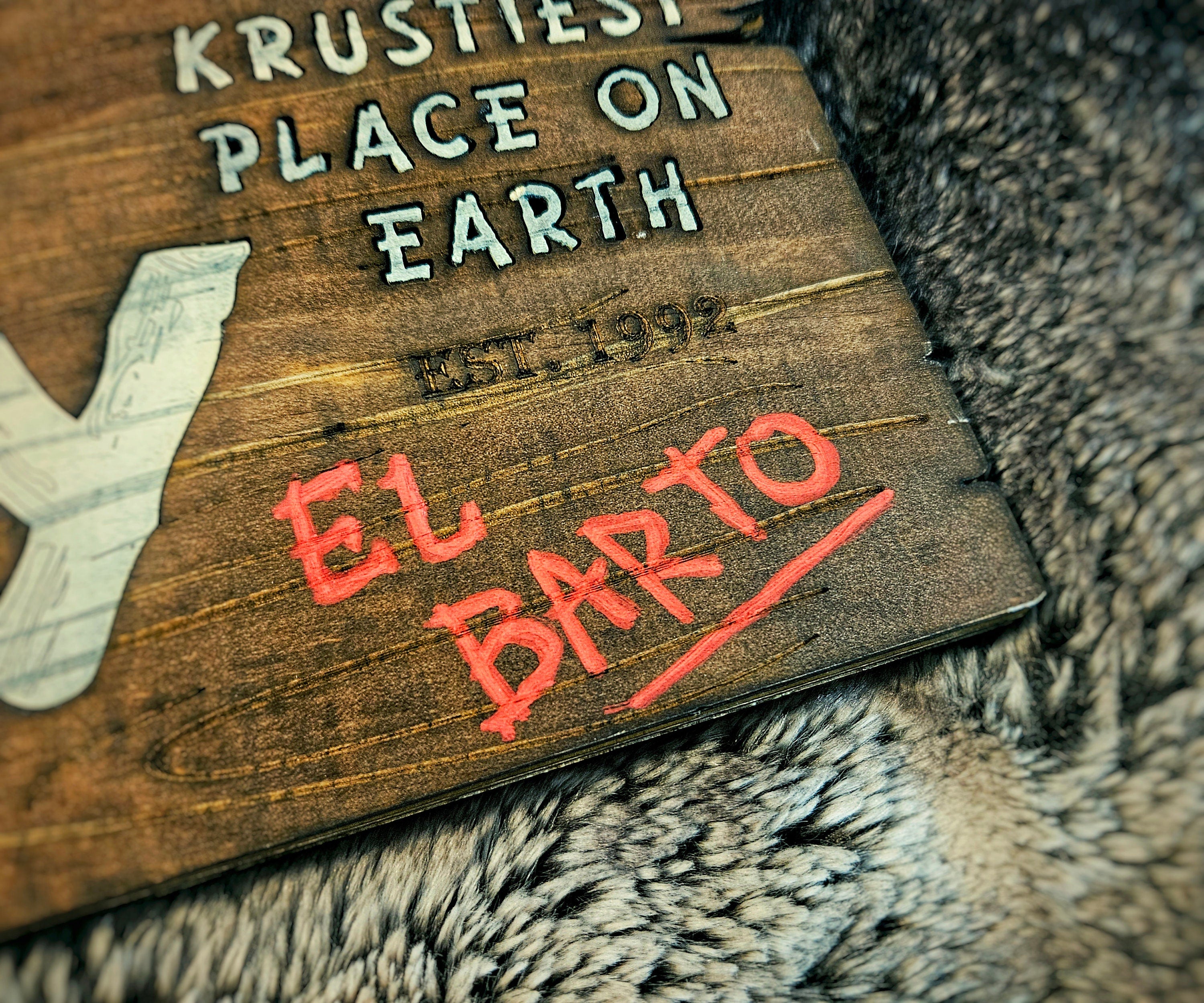 Kamp Krusty - The Simpsons - Wood Carved Sign