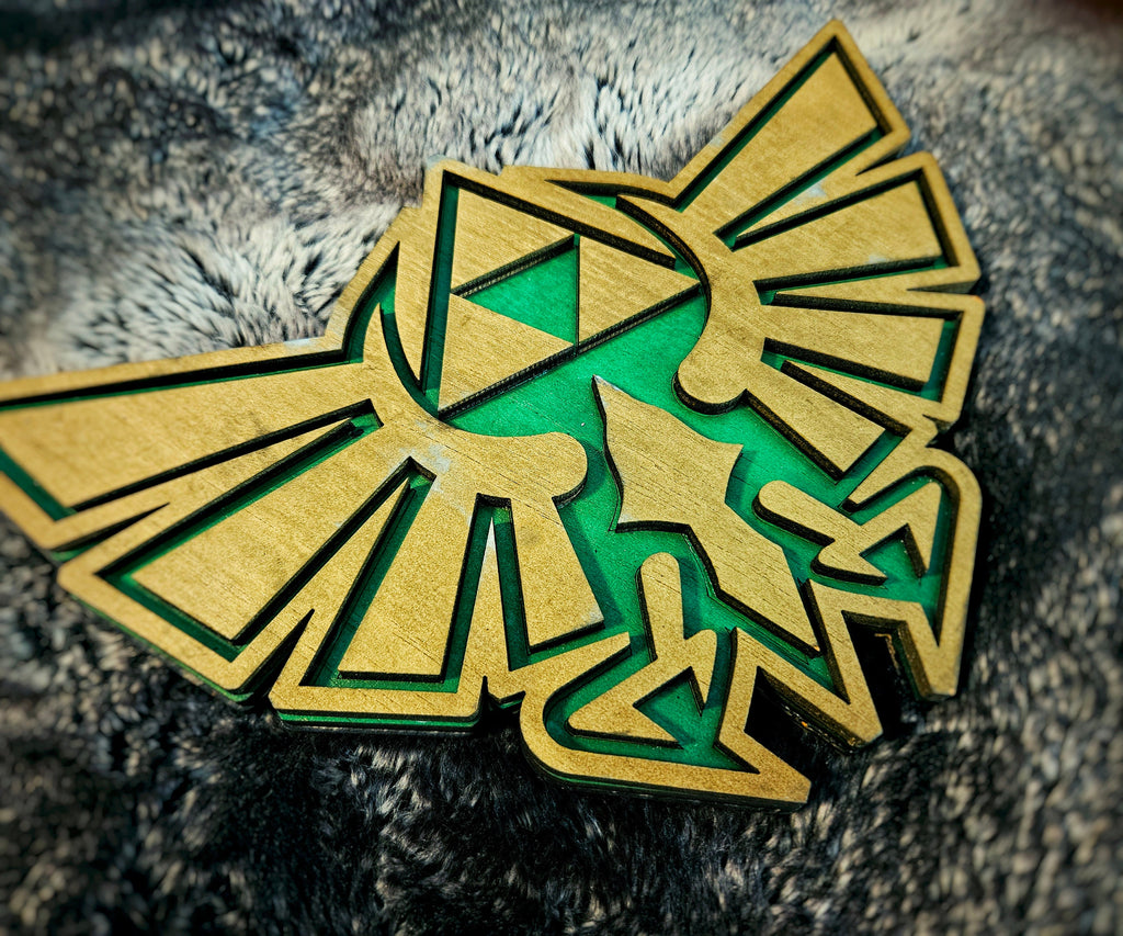Hylean Crest - Legend of Zelda - Wood Carved Sign