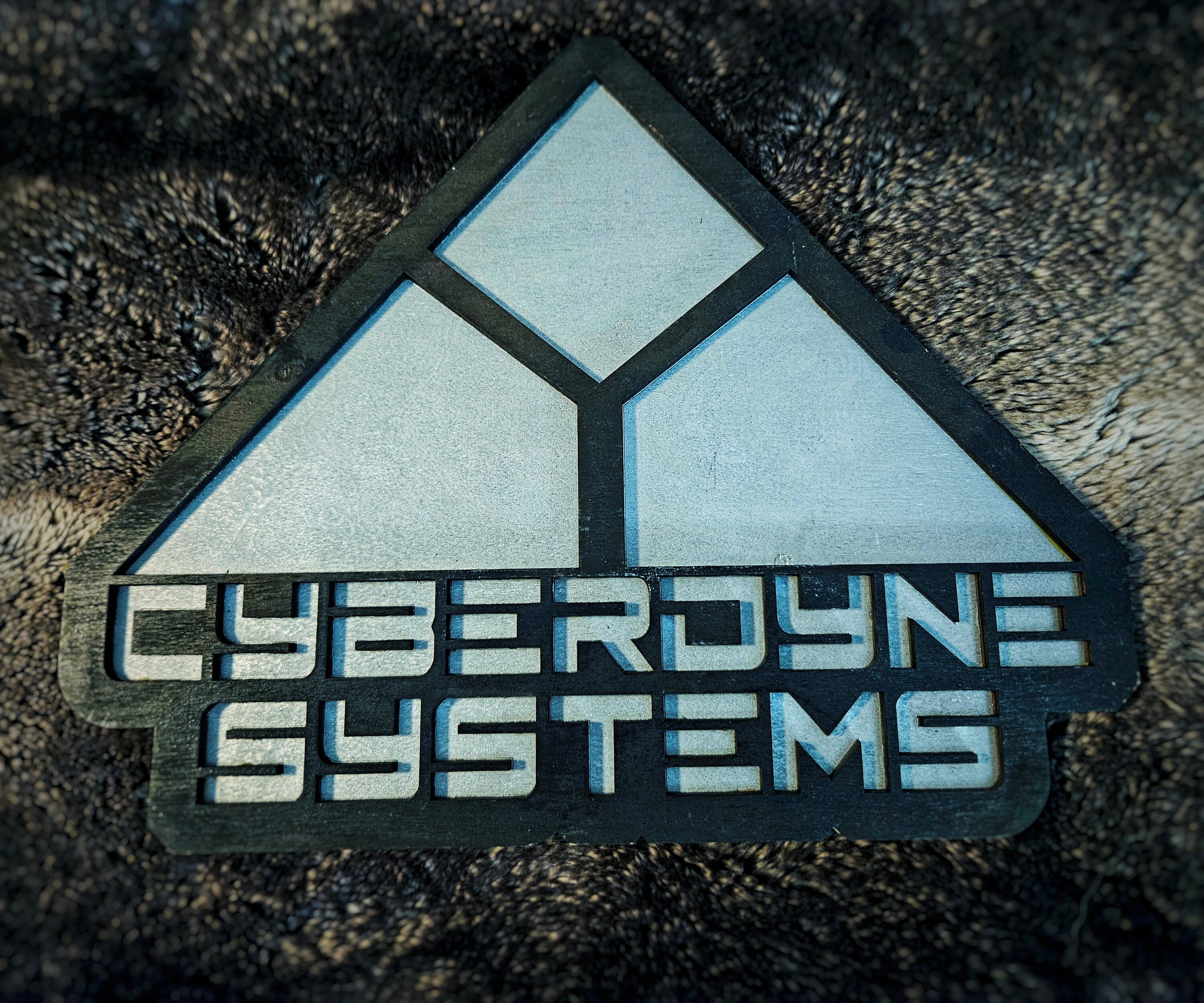 Cyberdyne Systems - Terminator - Wood Carved Sign