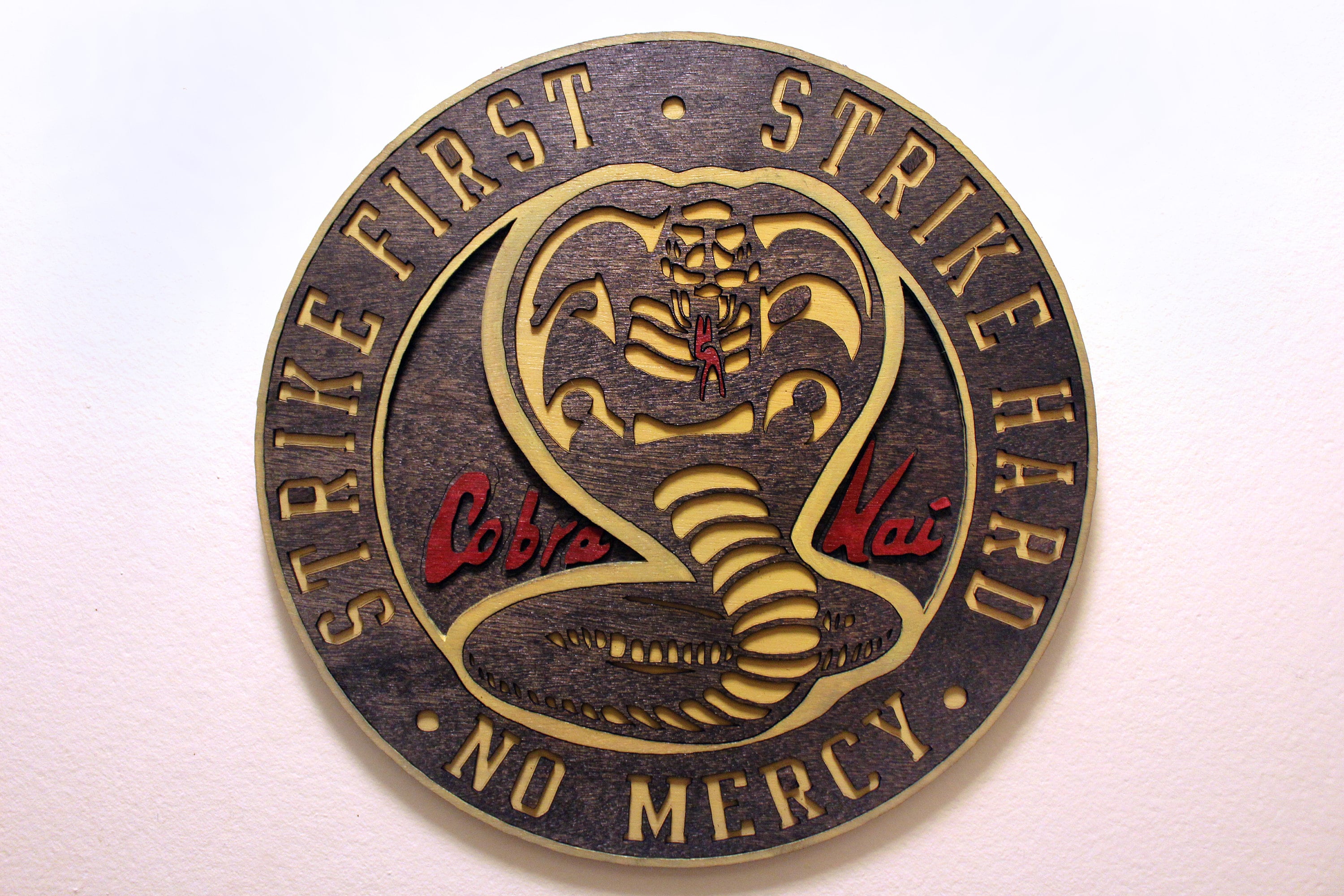 Cobra Kai Dojo Wood Sign - Karate Kid TV Series