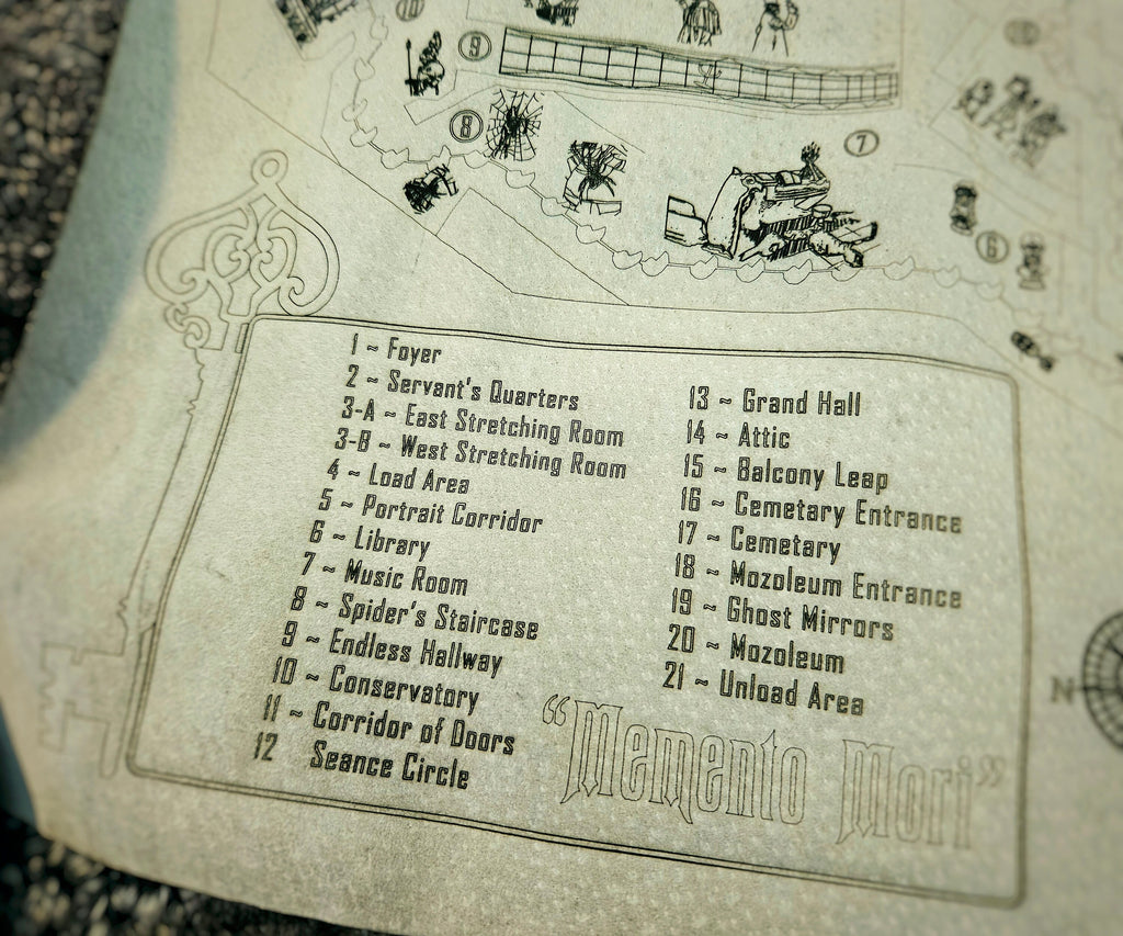 Haunted Mansion - WDW - WDL - Leather Map