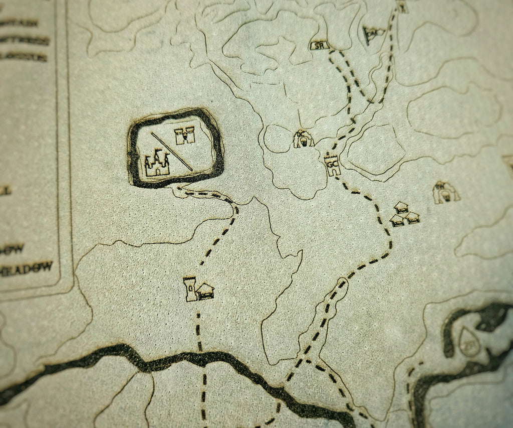 Kingdom of Hyrule - Legend of Zelda - Leather Map