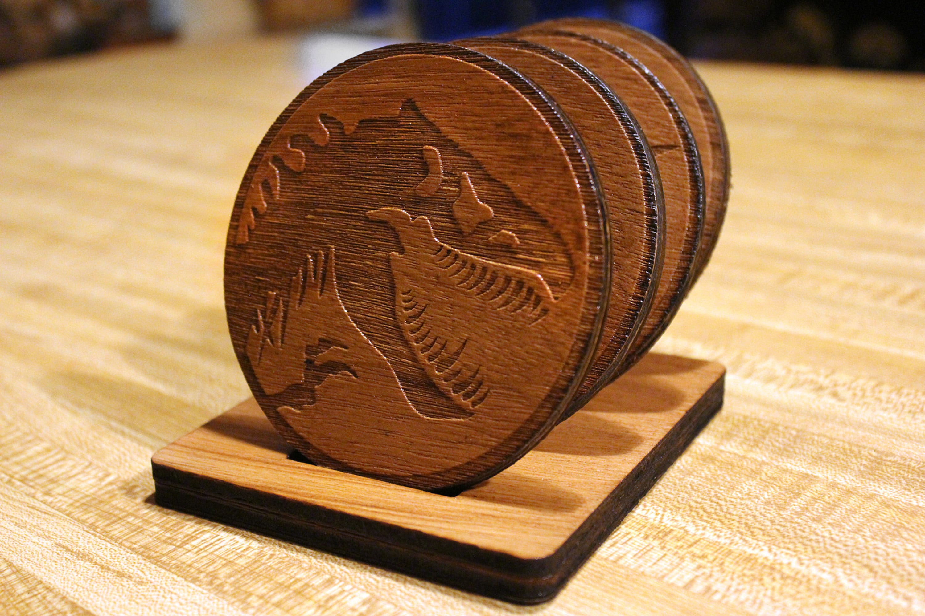Jurassic Park - Dino Coasters - Paddock Icons - Wood Carved