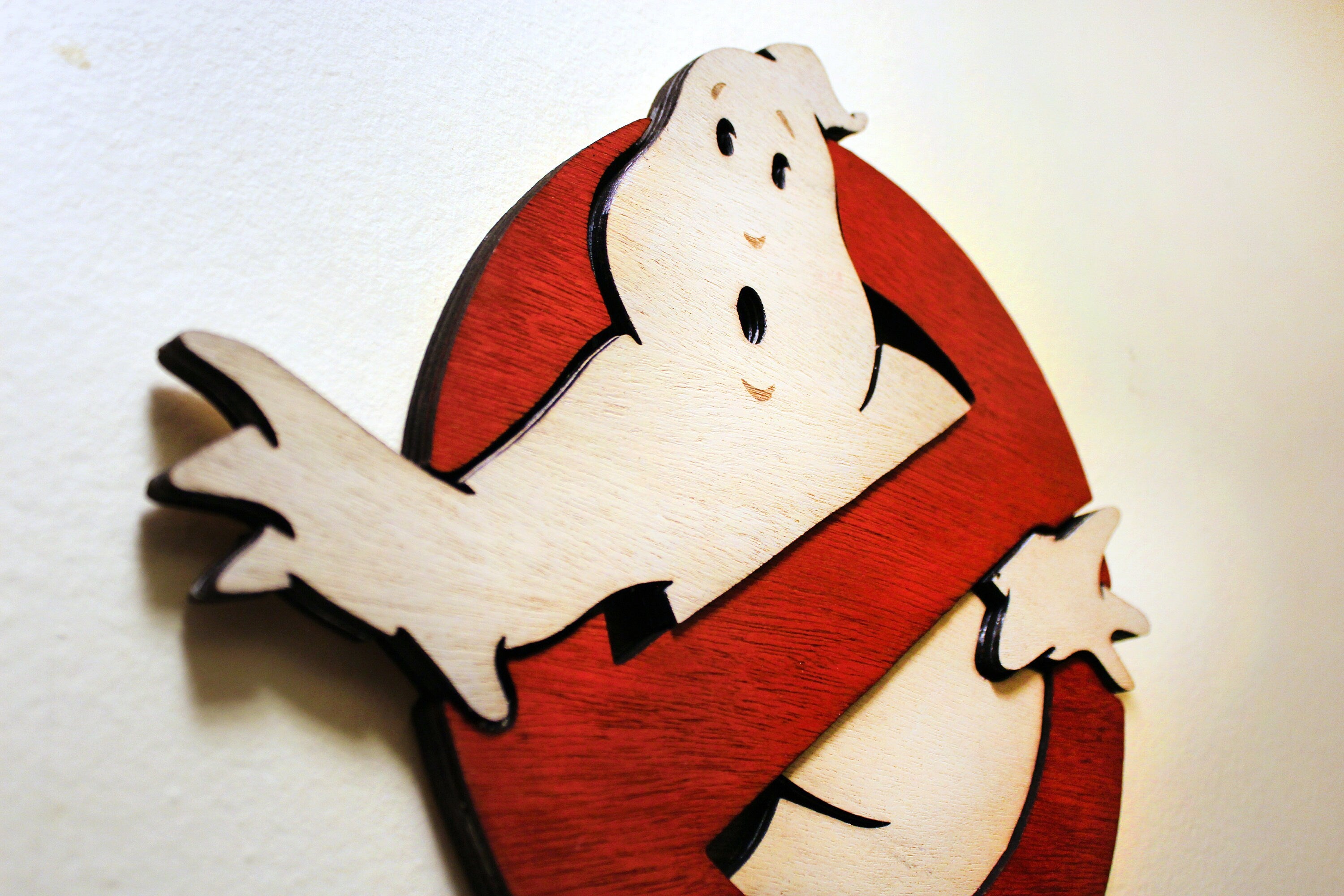 Ghostbusters Logo - Wood Cut - Multi Layered - Wall Art