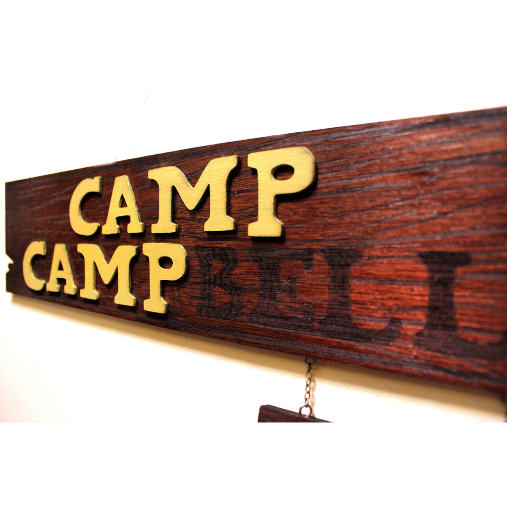 Camp Camp - Campbell Wood Sign - Rooster Teeth Inspired Art