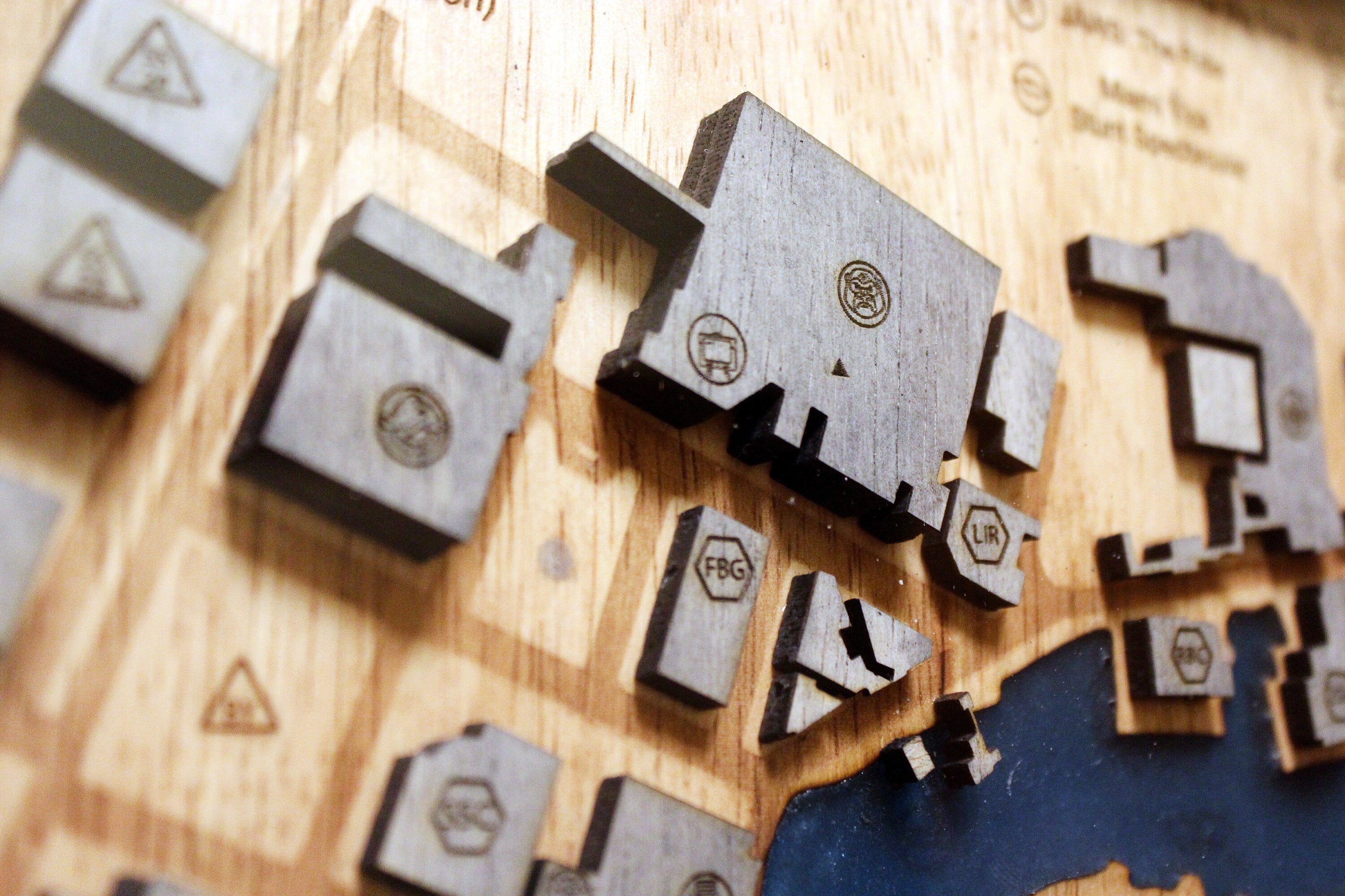 Universal Studios Florida - Wood Relief Carving - Theme Park - Shadow Box