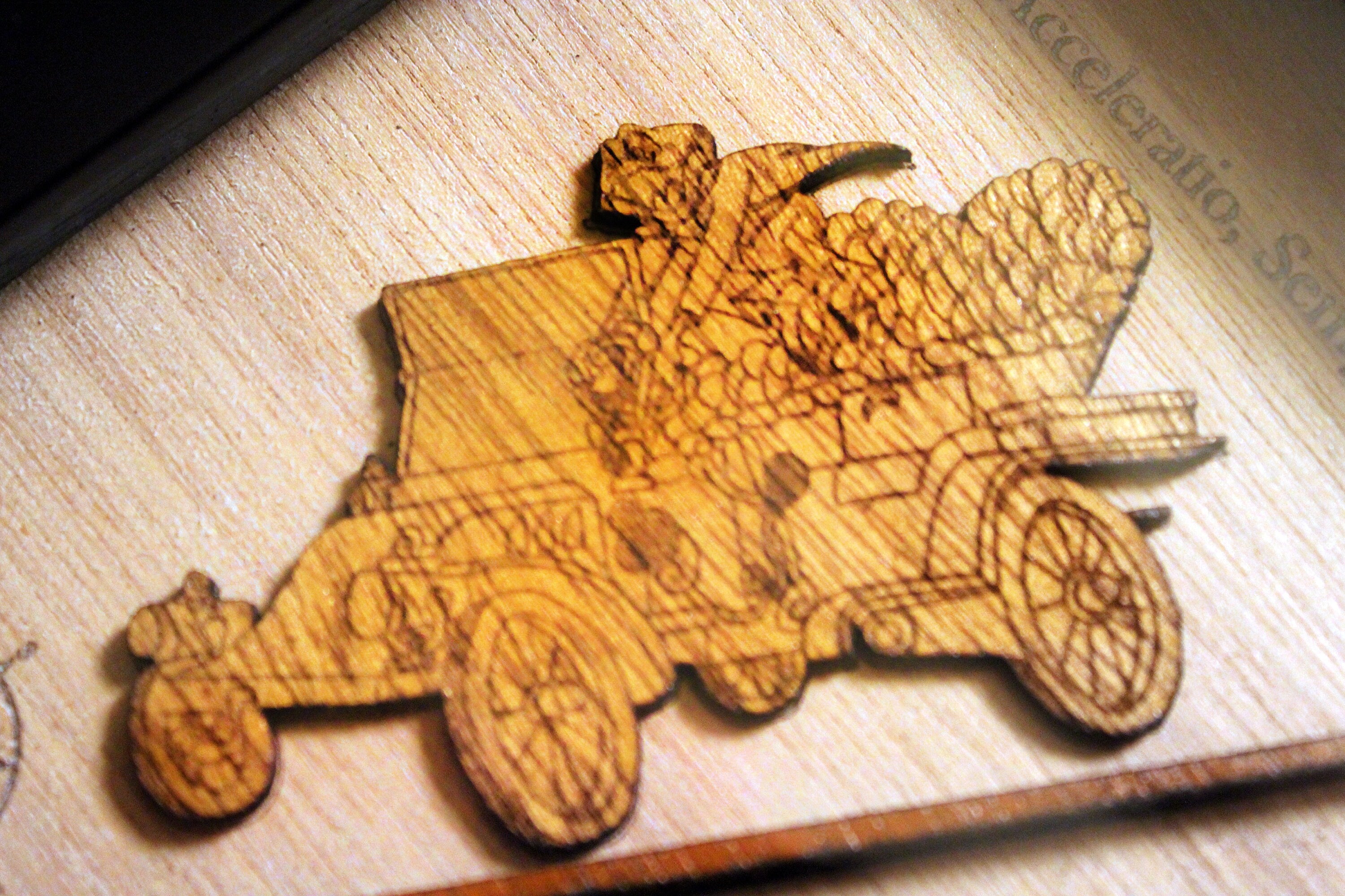 Mr. Toad's Wild Ride Map - Magic Kingdom - Walt Disney World - Wood Relief Carving - Shadow Box
