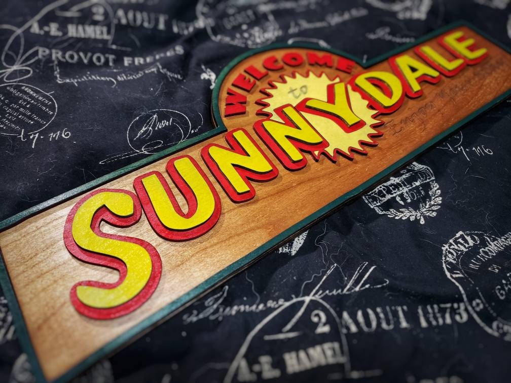 Welcome to Sunnydale - Buffy the Vampire Slayer - Wooden 3D Sign