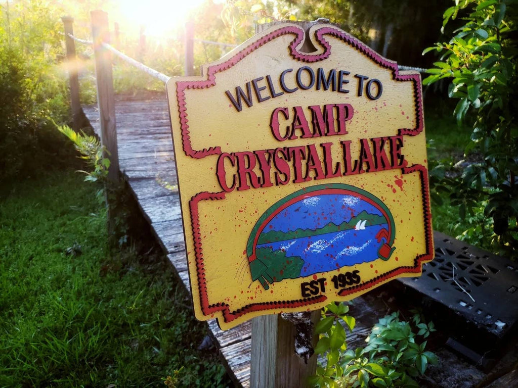 Camp Crystal Lake - Friday the 13th - Horror Movie - Wood Carved Sign