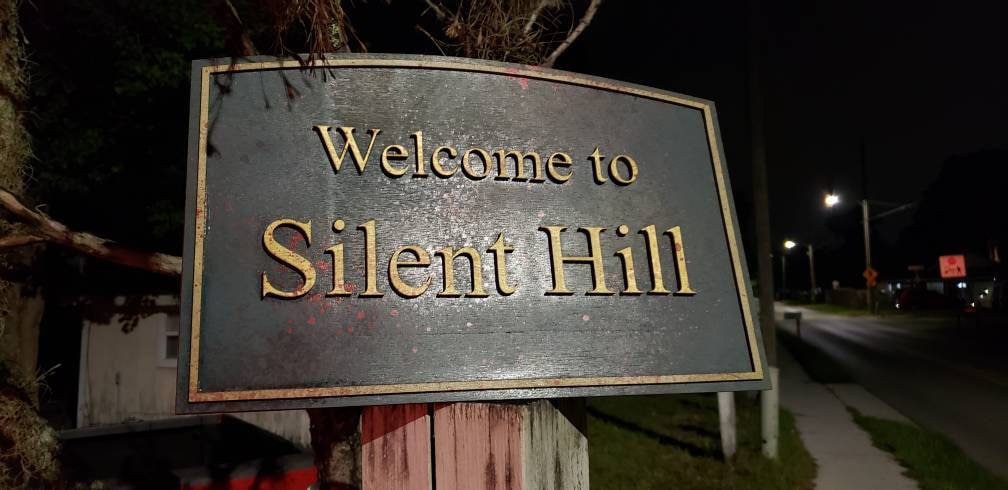 Welcome to Silent Hill - Wood Carved Sign