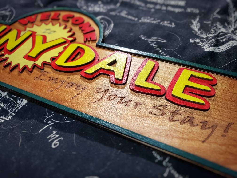 Welcome to Sunnydale - Buffy the Vampire Slayer - Wooden 3D Sign