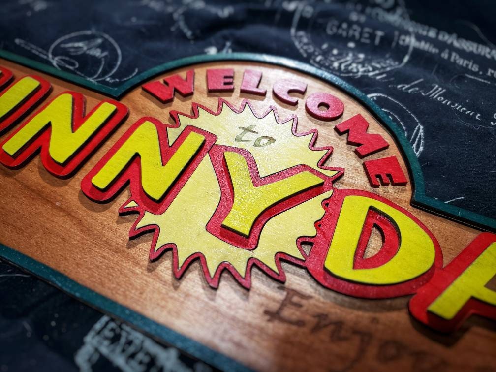 Welcome to Sunnydale - Buffy the Vampire Slayer - Wooden 3D Sign