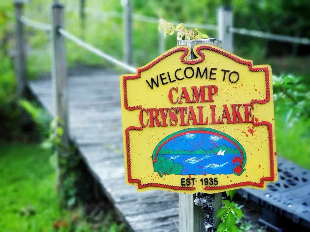Camp Crystal Lake - Friday the 13th - Horror Movie - Wood Carved Sign