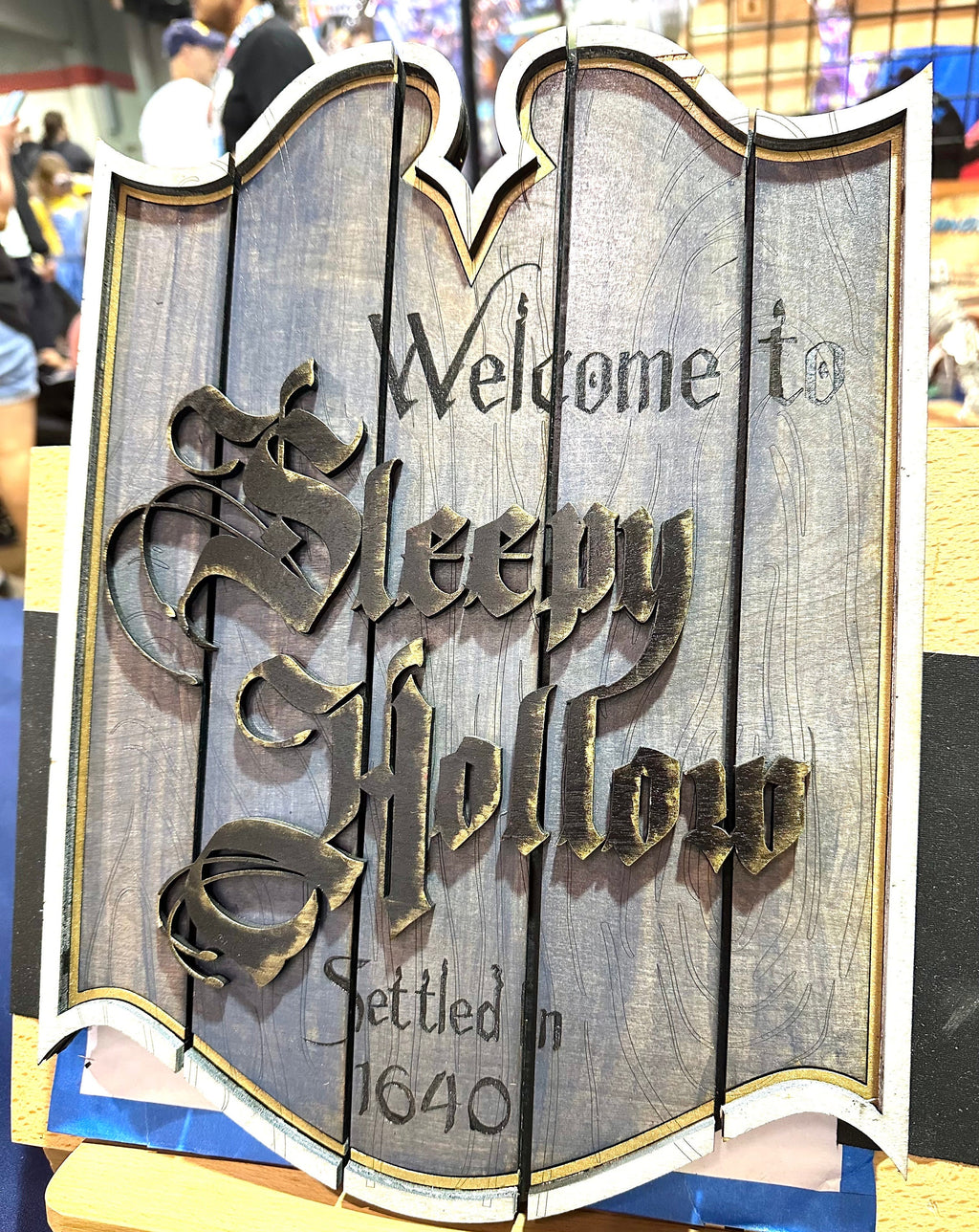 Sleepy Hollow- Headless Horseman - Wood Carved Sign
