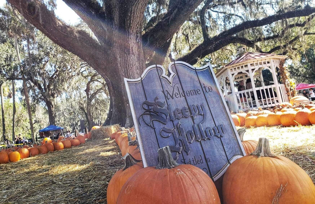 Sleepy Hollow- Headless Horseman - Wood Carved Sign