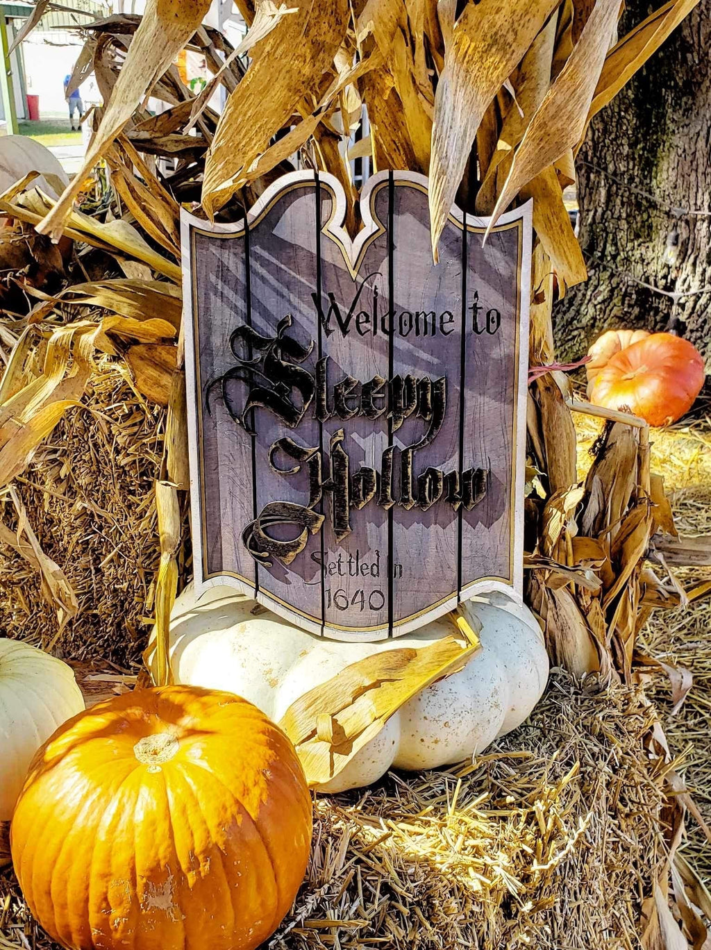 Sleepy Hollow- Headless Horseman - Wood Carved Sign