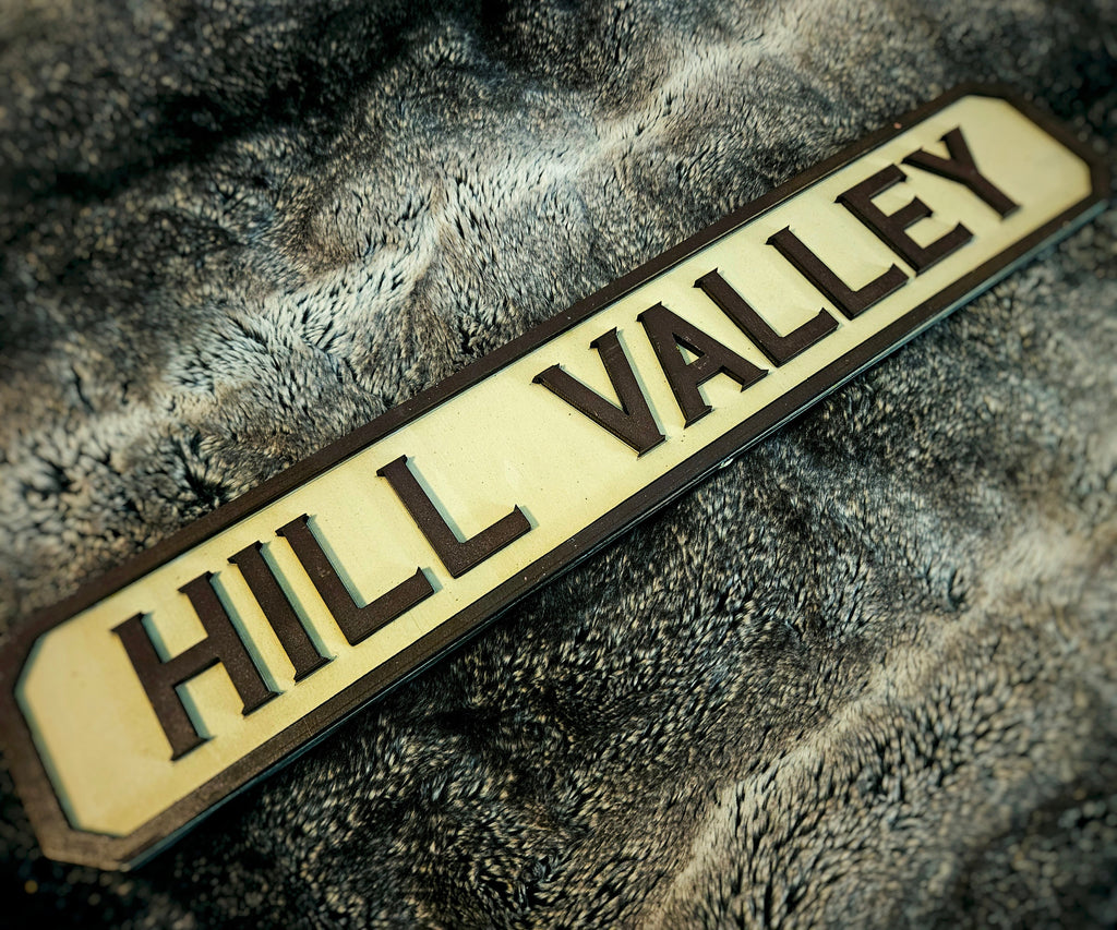 Hill Valley Train Station 1885 - Back To The Future 3 - Wood Carved Sign