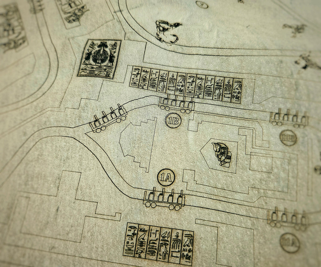 Revenge of the Mummy - Universal Studios Florida - Leather Map