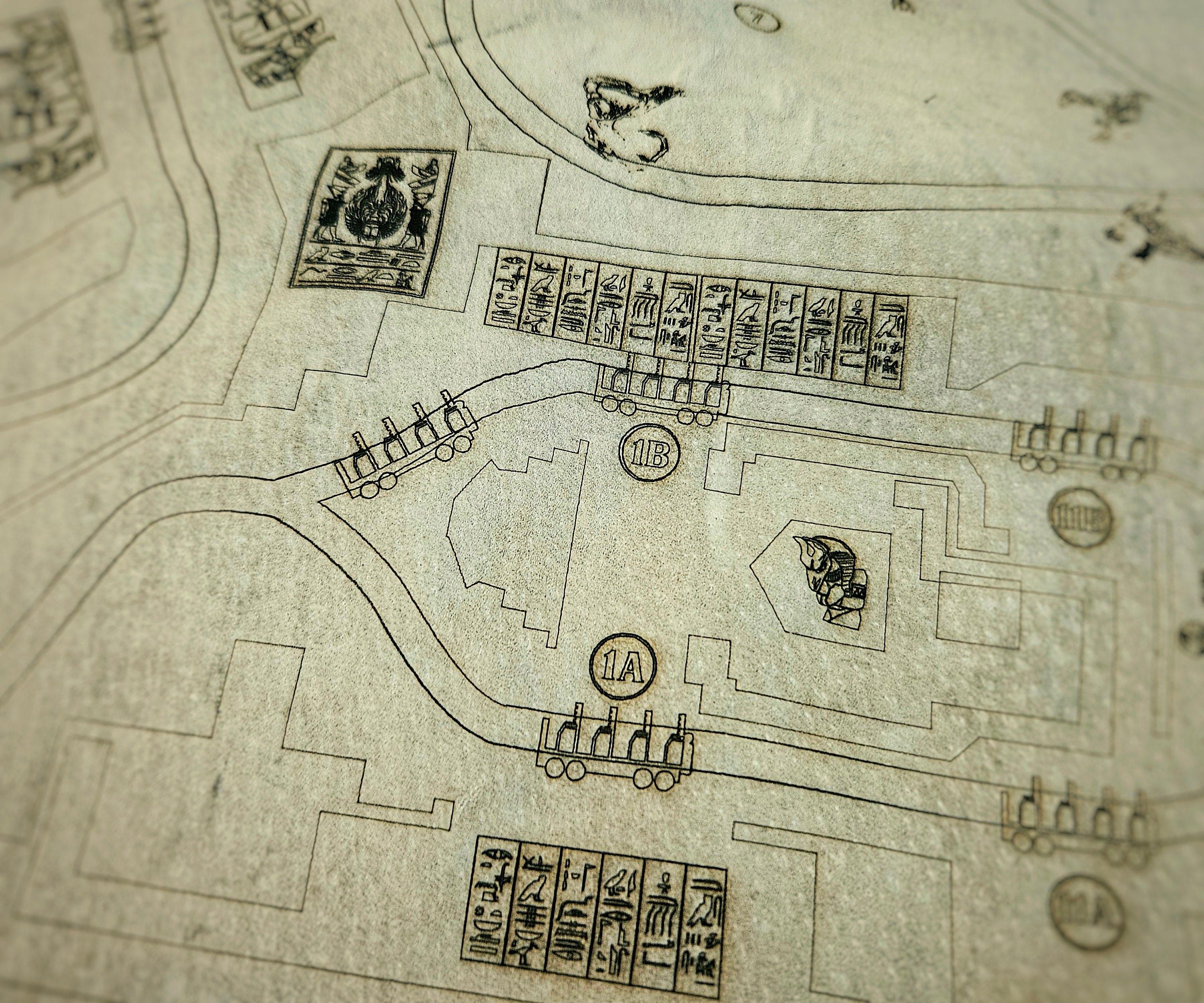 Revenge of the Mummy - Universal Studios Florida - Leather Map