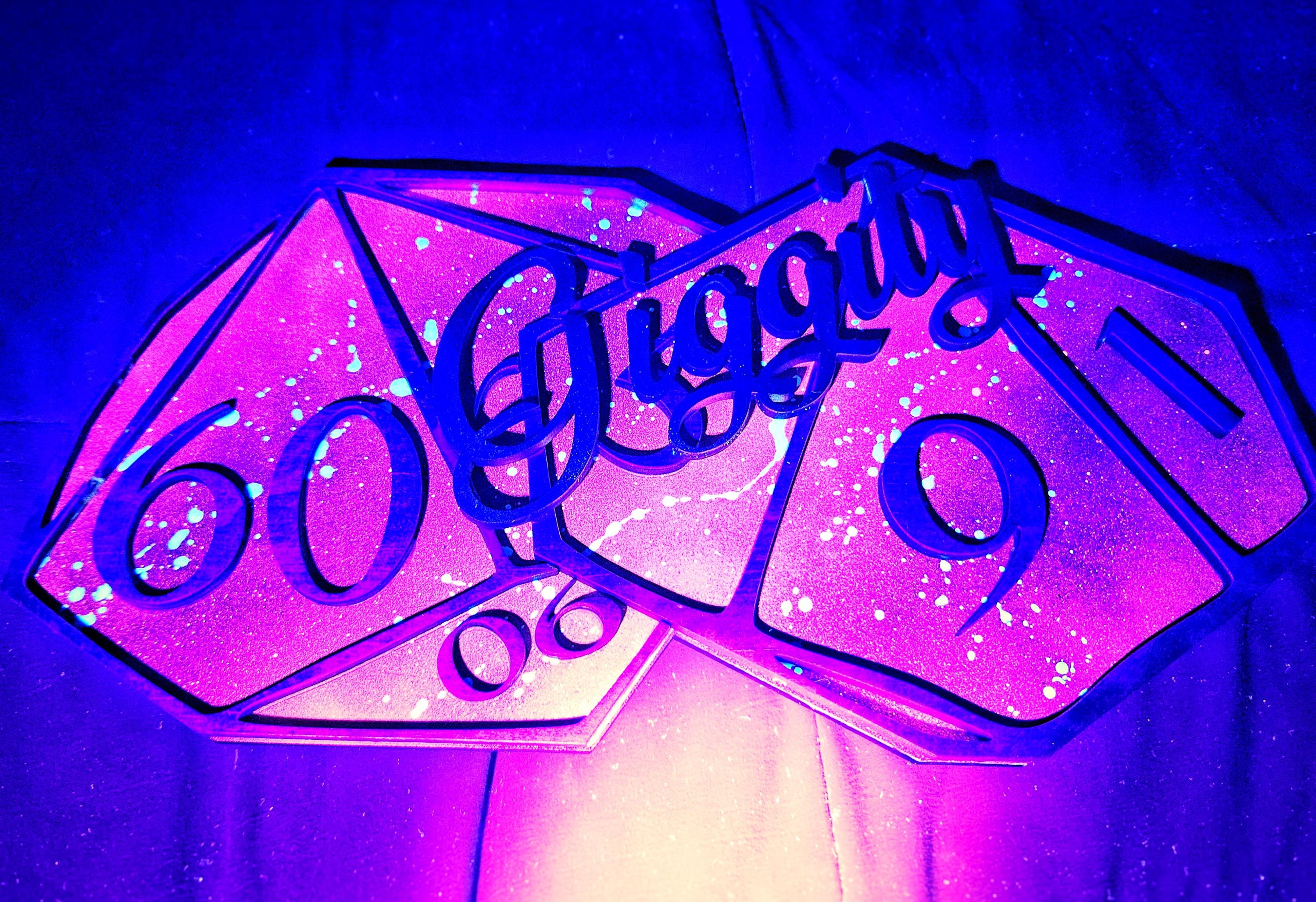 10 Sided Dice Roll - 69 Giggity - Tabletop Gaming - Wood Carved Sign