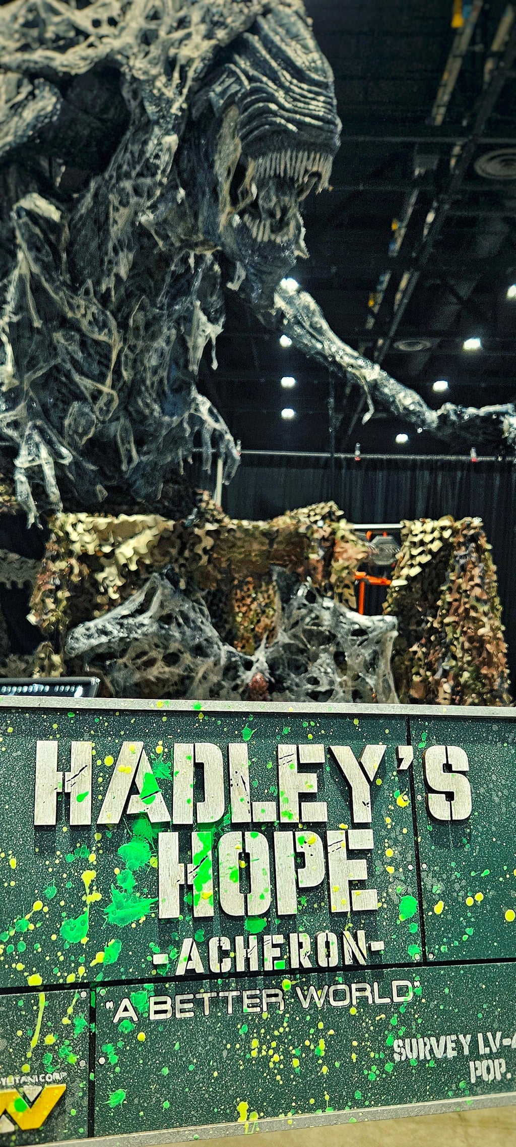 Hadley’s Hope - Aliens - Wood Carved Sign