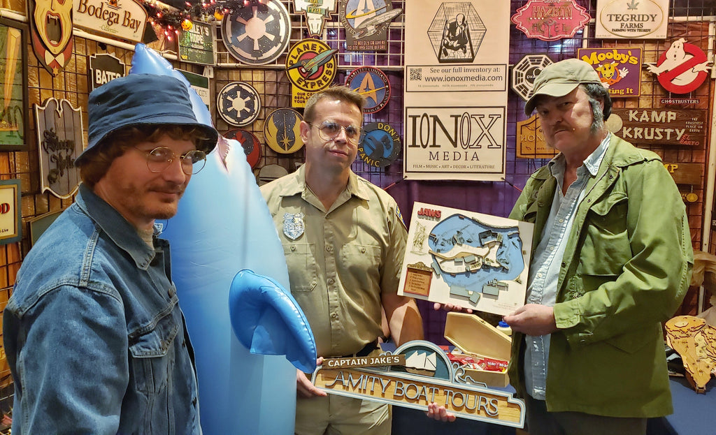 Jaws The Ride Map - Universal Studios Florida - Wood Relief Carving - Shadow Box