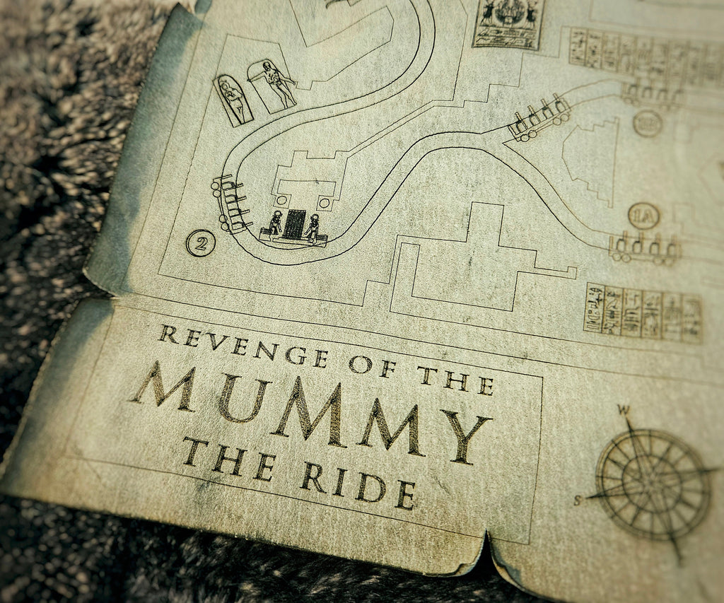 Revenge of the Mummy - Universal Studios Florida - Leather Map