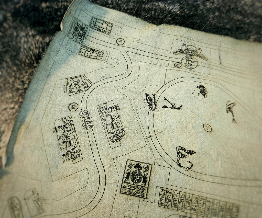 Revenge of the Mummy - Universal Studios Florida - Leather Map