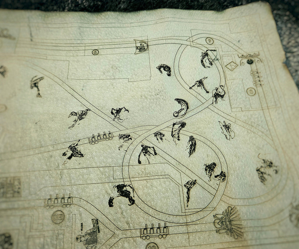 Revenge of the Mummy - Universal Studios Florida - Leather Map