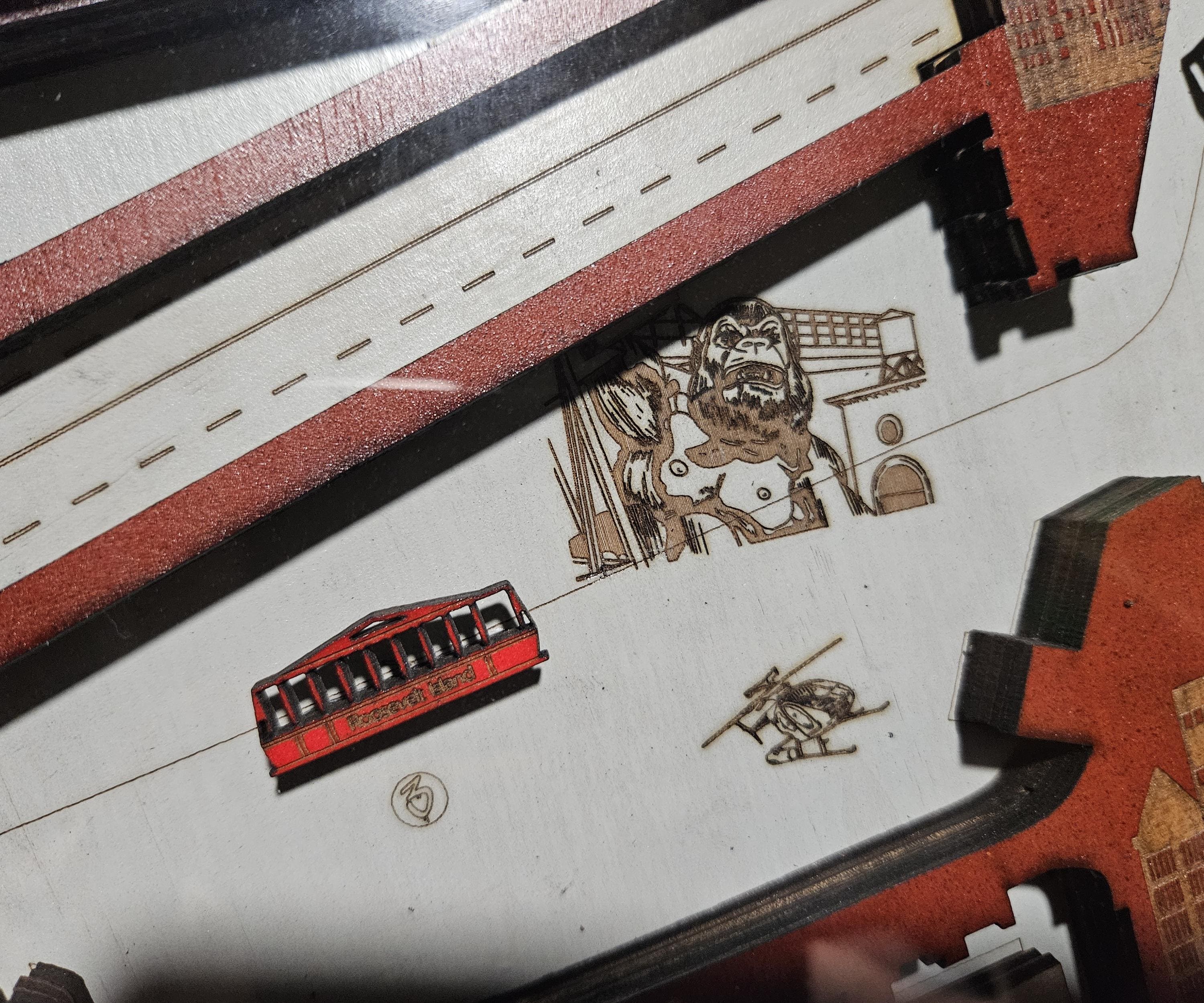 Kongfrontation Ride Map - King Kong - Universal Studios Florida - Universal Orlando - Shadow Box