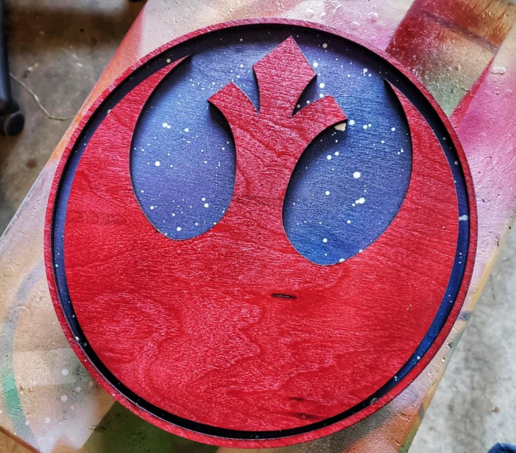Star Wars - Rebel Alliance Logo - Wood Carved Sign