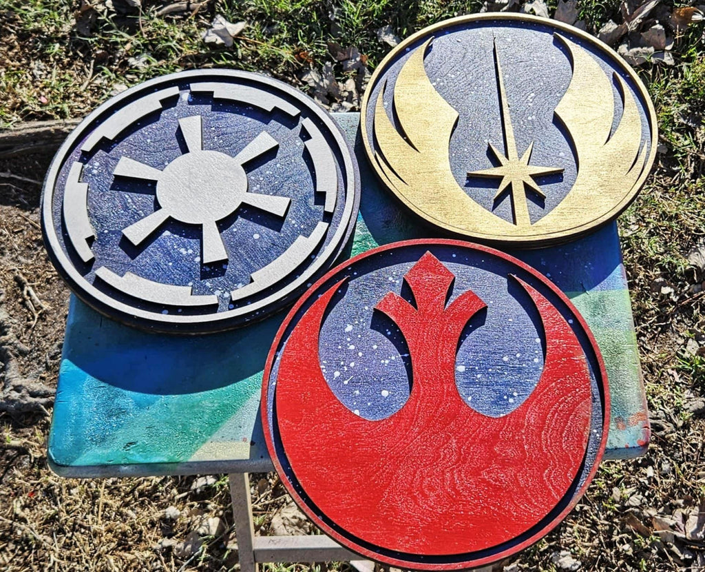 Star Wars - Rebel Alliance Logo - Wood Carved Sign